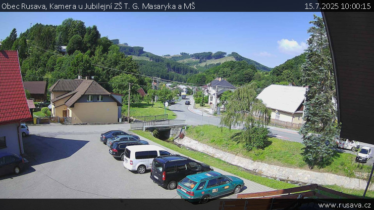 Obec Rusava - Kamera u Jubilejní ZŠ T. G. Masaryka a MŠ - 15.7.2025 v 10:00 Obec Rusava - Kamera u Jubilejní ZŠ T. G. Masaryka a MŠ - 15.7.2025 v 10:00