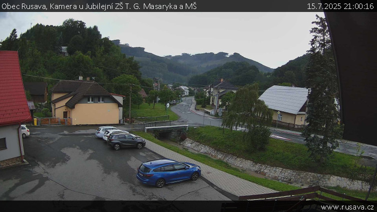 Obec Rusava - Kamera u Jubilejní ZŠ T. G. Masaryka a MŠ - 15.7.2025 v 21:00 Obec Rusava - Kamera u Jubilejní ZŠ T. G. Masaryka a MŠ - 15.7.2025 v 21:00