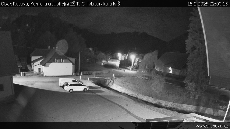 Obec Rusava - Kamera u Jubilejní ZŠ T. G. Masaryka a MŠ - 15.9.2025 v 22:00 Obec Rusava - Kamera u Jubilejní ZŠ T. G. Masaryka a MŠ - 15.9.2025 v 22:00