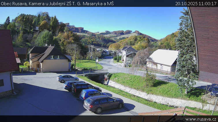 Obec Rusava - Kamera u Jubilejní ZŠ T. G. Masaryka a MŠ - 20.10.2025 v 11:00 Obec Rusava - Kamera u Jubilejní ZŠ T. G. Masaryka a MŠ - 20.10.2025 v 11:00