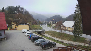 Obec Rusava - Kamera u Jubilejní ZŠ T. G. Masaryka a MŠ - 16.3.2026 v 07:00