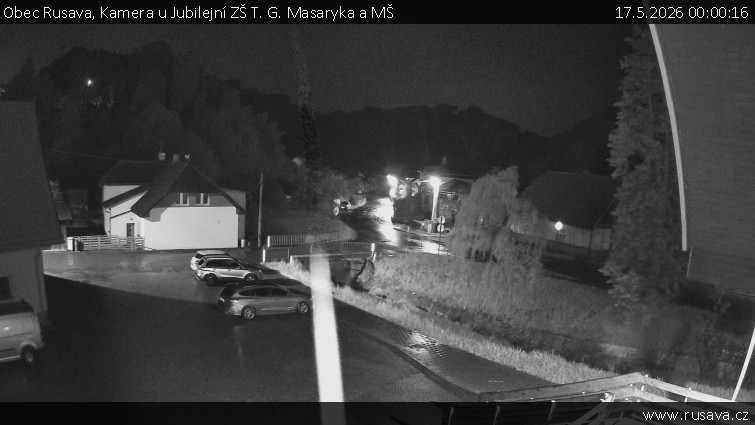 Obec Rusava - Kamera u Jubilejní ZŠ T. G. Masaryka a MŠ - 17.5.2026 v 00:00