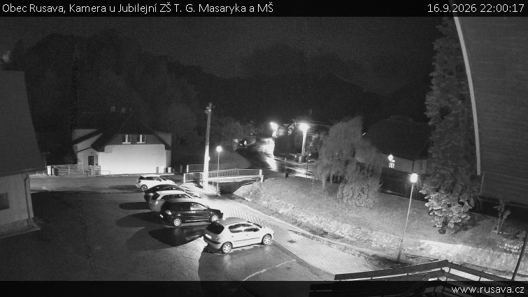 Obec Rusava - Kamera u Jubilejní ZŠ T. G. Masaryka a MŠ - 16.9.2026 v 22:00