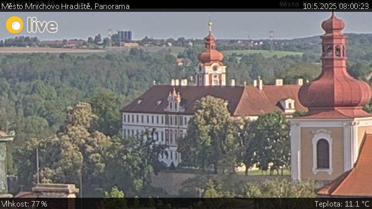 Město Mnichovo Hradiště - Panorama Mnichova Hradiště - 10.5.2025 v 08:00 Město Mnichovo Hradiště - Panorama Mnichova Hradiště - 10.5.2025 v 08:00