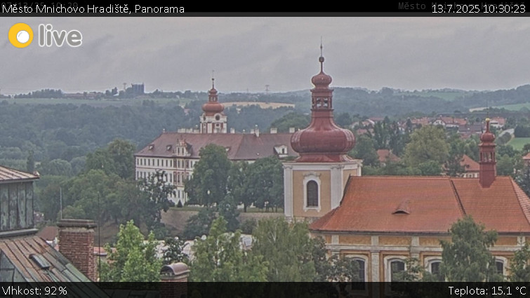 Město Mnichovo Hradiště - Panorama Mnichova Hradiště - 13.7.2025 v 10:30 Město Mnichovo Hradiště - Panorama Mnichova Hradiště - 13.7.2025 v 10:30