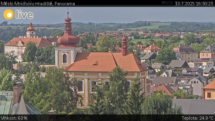 Město Mnichovo Hradiště - Panorama Mnichova Hradiště - 13.7.2025 v 16:30 Město Mnichovo Hradiště - Panorama Mnichova Hradiště - 13.7.2025 v 16:30