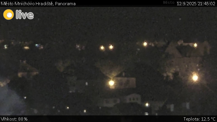 Město Mnichovo Hradiště - Panorama Mnichova Hradiště - 12.9.2025 v 21:45 Město Mnichovo Hradiště - Panorama Mnichova Hradiště - 12.9.2025 v 21:45
