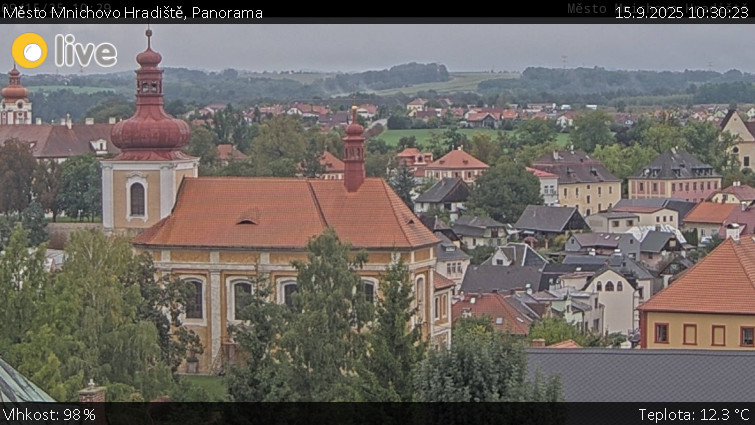 Město Mnichovo Hradiště - Panorama Mnichova Hradiště - 15.9.2025 v 10:30 Město Mnichovo Hradiště - Panorama Mnichova Hradiště - 15.9.2025 v 10:30
