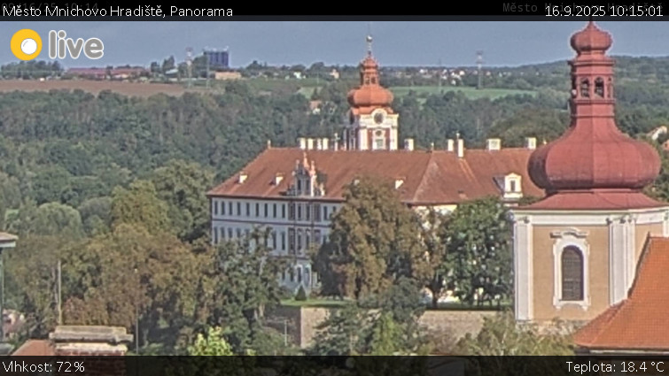 Město Mnichovo Hradiště - Panorama Mnichova Hradiště - 16.9.2025 v 10:15 Město Mnichovo Hradiště - Panorama Mnichova Hradiště - 16.9.2025 v 10:15