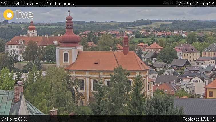 Město Mnichovo Hradiště - Panorama Mnichova Hradiště - 17.9.2025 v 15:00