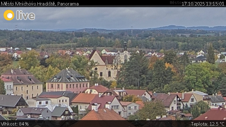 Město Mnichovo Hradiště - Panorama Mnichova Hradiště - 17.10.2025 v 13:15 Město Mnichovo Hradiště - Panorama Mnichova Hradiště - 17.10.2025 v 13:15