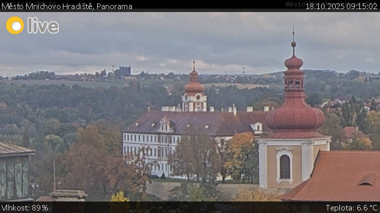 Město Mnichovo Hradiště - Panorama Mnichova Hradiště - 18.10.2025 v 09:15 Město Mnichovo Hradiště - Panorama Mnichova Hradiště - 18.10.2025 v 09:15