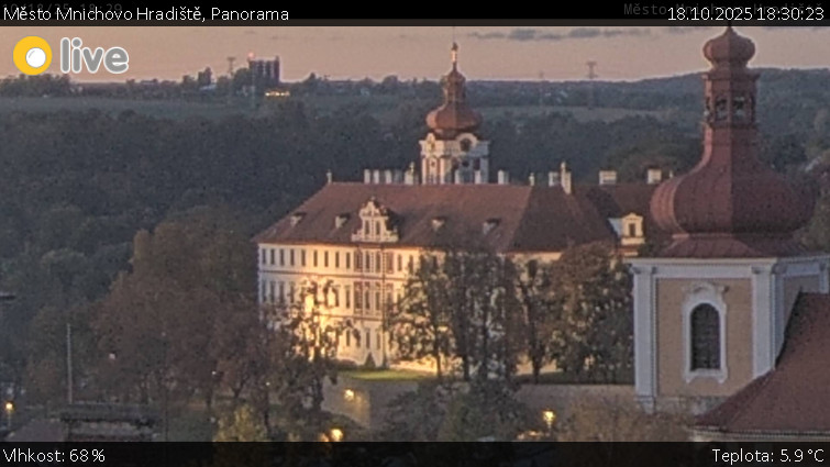 Město Mnichovo Hradiště - Panorama Mnichova Hradiště - 18.10.2025 v 18:30 Město Mnichovo Hradiště - Panorama Mnichova Hradiště - 18.10.2025 v 18:30