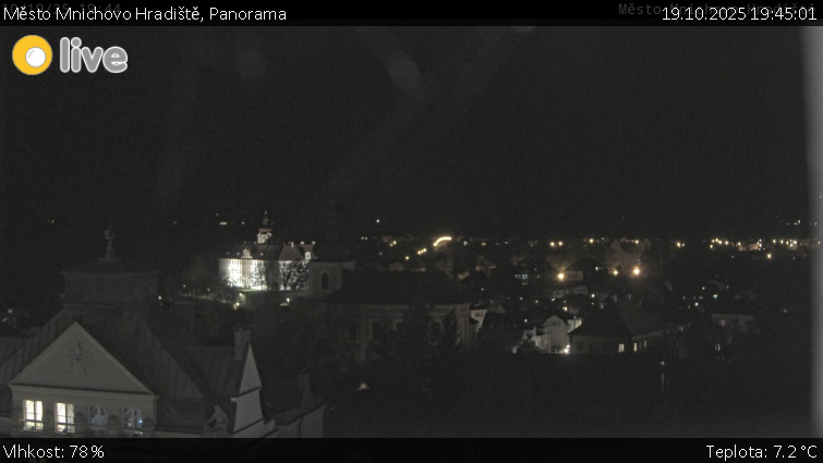 Město Mnichovo Hradiště - Panorama Mnichova Hradiště - 19.10.2025 v 19:45 Město Mnichovo Hradiště - Panorama Mnichova Hradiště - 19.10.2025 v 19:45