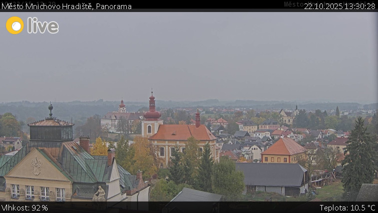 Město Mnichovo Hradiště - Panorama Mnichova Hradiště - 22.10.2025 v 13:30 Město Mnichovo Hradiště - Panorama Mnichova Hradiště - 22.10.2025 v 13:30