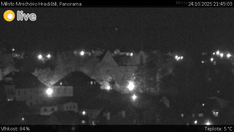 Město Mnichovo Hradiště - Panorama Mnichova Hradiště - 24.10.2025 v 21:45 Město Mnichovo Hradiště - Panorama Mnichova Hradiště - 24.10.2025 v 21:45
