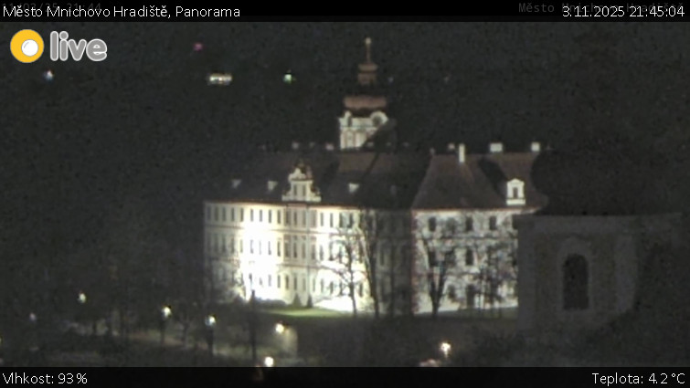 Město Mnichovo Hradiště - Panorama Mnichova Hradiště - 3.11.2025 v 21:45