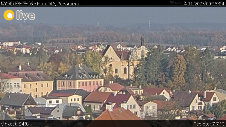 Město Mnichovo Hradiště - Panorama Mnichova Hradiště - 4.11.2025 v 09:15