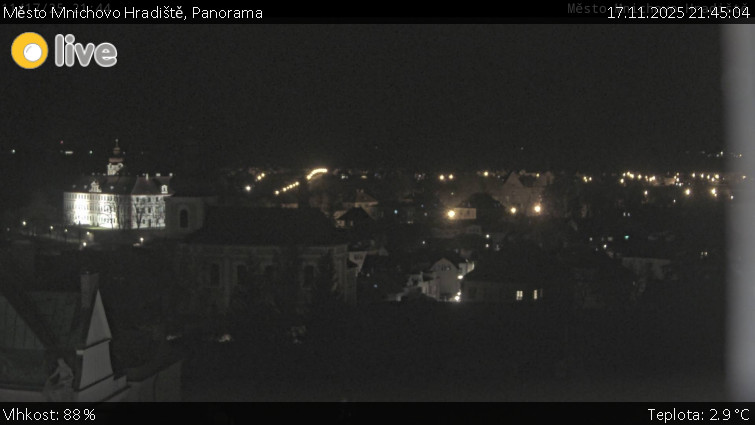 Město Mnichovo Hradiště - Panorama Mnichova Hradiště - 17.11.2025 v 21:45