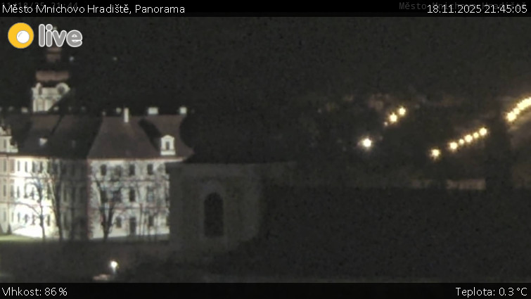 Město Mnichovo Hradiště - Panorama Mnichova Hradiště - 18.11.2025 v 21:45