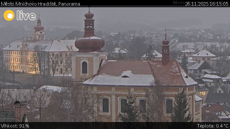 Město Mnichovo Hradiště - Panorama Mnichova Hradiště - 26.11.2025 v 16:15