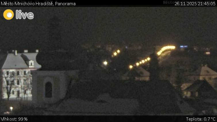 Město Mnichovo Hradiště - Panorama Mnichova Hradiště - 26.11.2025 v 21:45