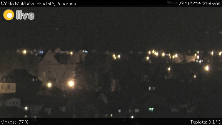Město Mnichovo Hradiště - Panorama Mnichova Hradiště - 27.11.2025 v 21:45