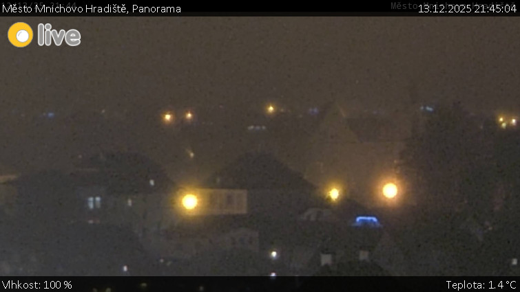 Město Mnichovo Hradiště - Panorama Mnichova Hradiště - 13.12.2025 v 21:45