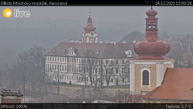 Město Mnichovo Hradiště - Panorama Mnichova Hradiště - 14.12.2025 v 15:00