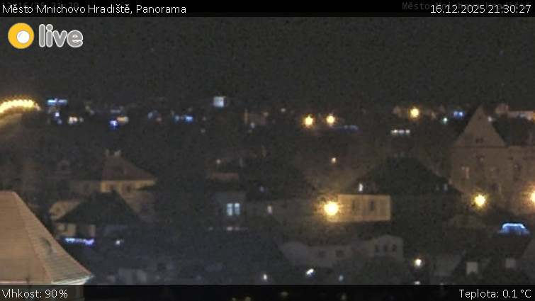 Město Mnichovo Hradiště - Panorama Mnichova Hradiště - 16.12.2025 v 21:30