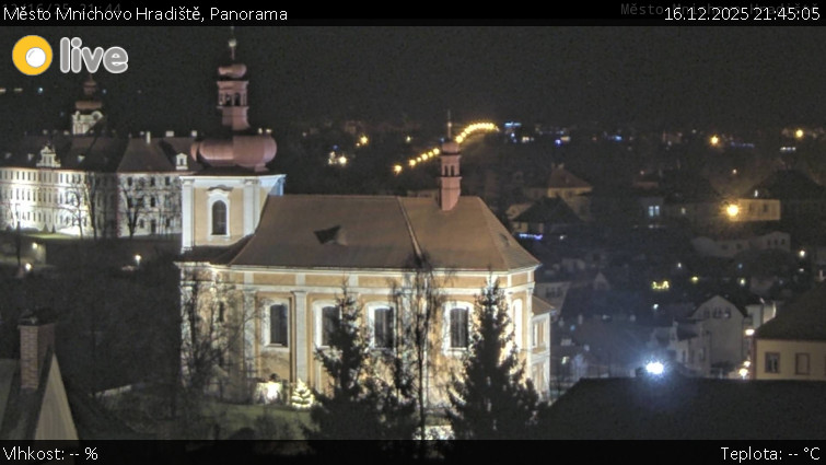 Město Mnichovo Hradiště - Panorama Mnichova Hradiště - 16.12.2025 v 21:45