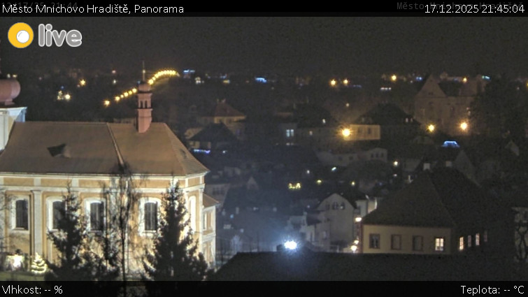 Město Mnichovo Hradiště - Panorama Mnichova Hradiště - 17.12.2025 v 21:45