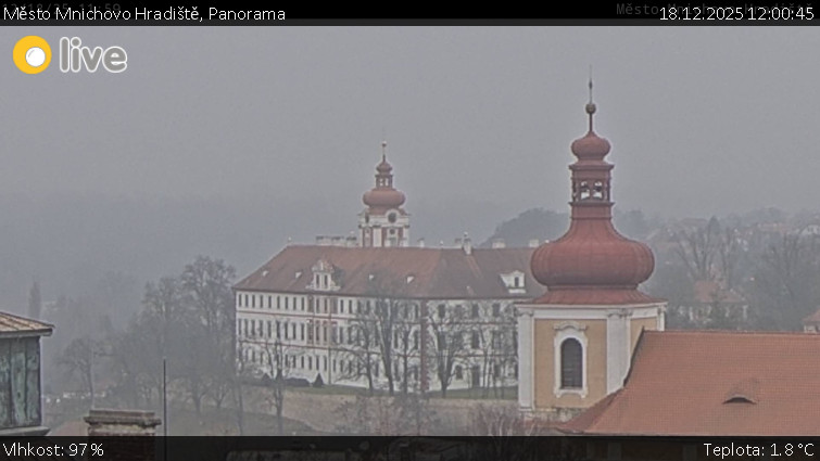 Město Mnichovo Hradiště - Panorama Mnichova Hradiště - 18.12.2025 v 12:00