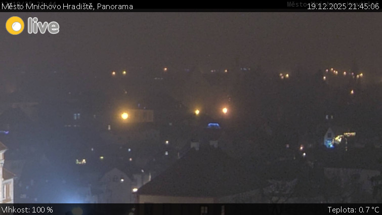 Město Mnichovo Hradiště - Panorama Mnichova Hradiště - 19.12.2025 v 21:45