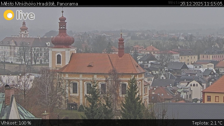 Město Mnichovo Hradiště - Panorama Mnichova Hradiště - 20.12.2025 v 11:15
