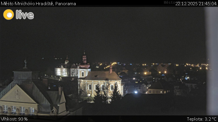 Město Mnichovo Hradiště - Panorama Mnichova Hradiště - 22.12.2025 v 21:45