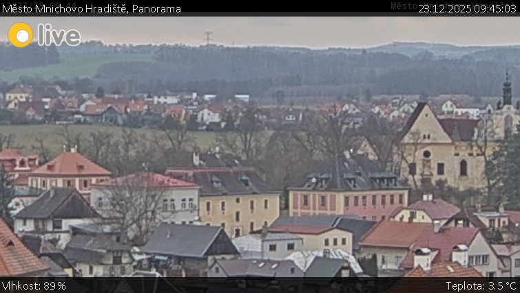 Město Mnichovo Hradiště - Panorama Mnichova Hradiště - 23.12.2025 v 09:45