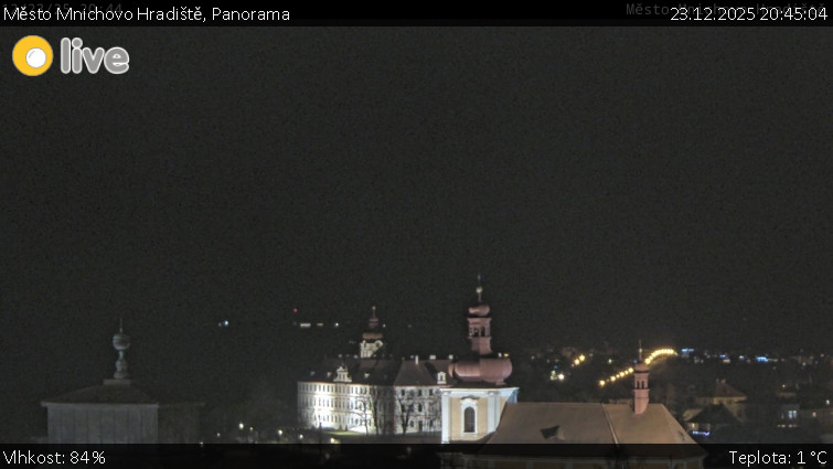 Město Mnichovo Hradiště - Panorama Mnichova Hradiště - 23.12.2025 v 20:45