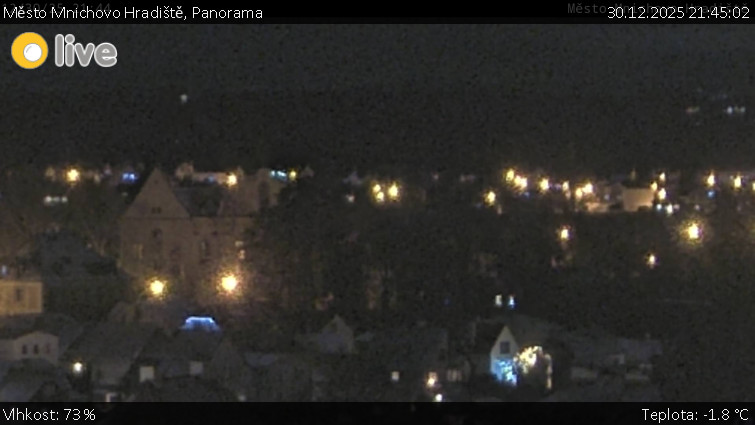 Město Mnichovo Hradiště - Panorama Mnichova Hradiště - 30.12.2025 v 21:45