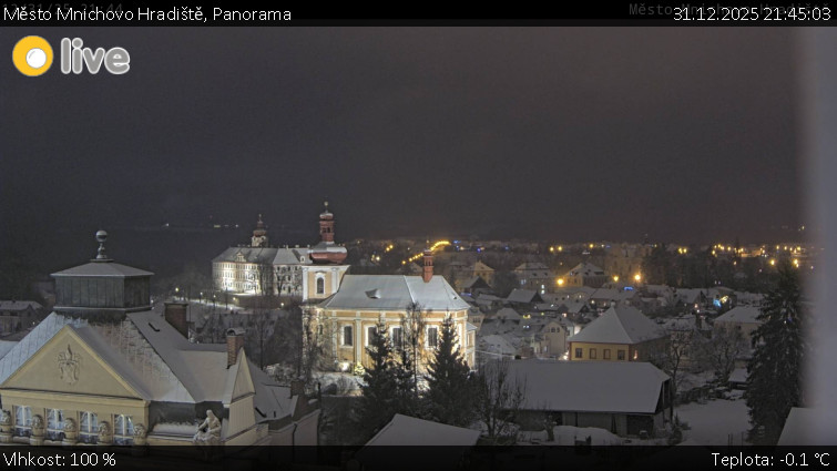 Město Mnichovo Hradiště - Panorama Mnichova Hradiště - 31.12.2025 v 21:45