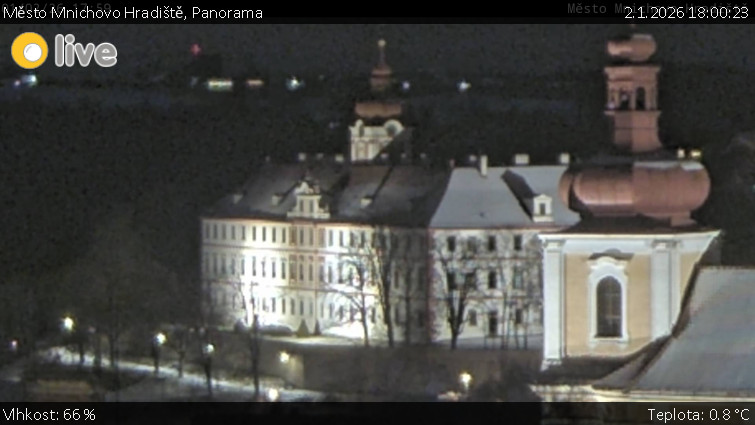 Město Mnichovo Hradiště - Panorama Mnichova Hradiště - 2.1.2026 v 18:00
