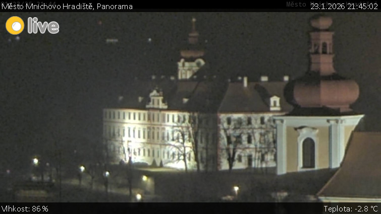 Město Mnichovo Hradiště - Panorama Mnichova Hradiště - 23.1.2026 v 21:45