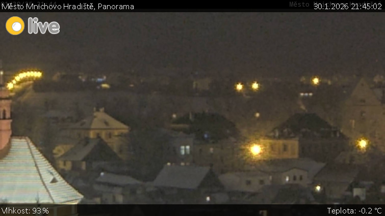Město Mnichovo Hradiště - Panorama Mnichova Hradiště - 30.1.2026 v 21:45
