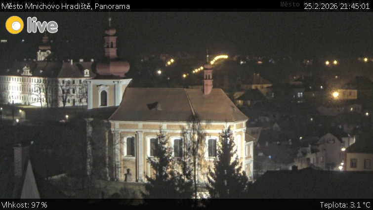 Město Mnichovo Hradiště - Panorama Mnichova Hradiště - 25.2.2026 v 21:45