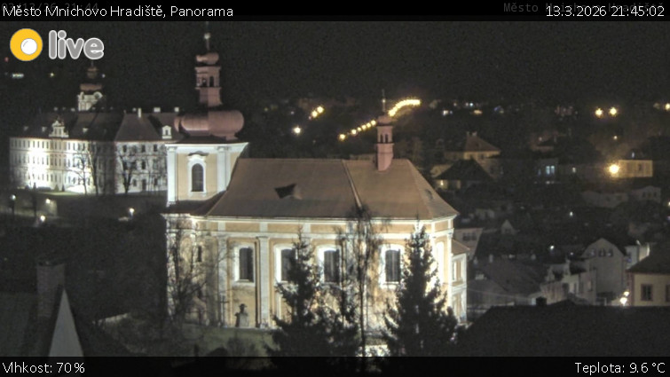 Město Mnichovo Hradiště - Panorama Mnichova Hradiště - 13.3.2026 v 21:45