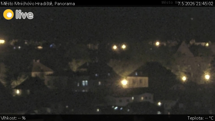 Město Mnichovo Hradiště - Panorama Mnichova Hradiště - 7.5.2026 v 21:45