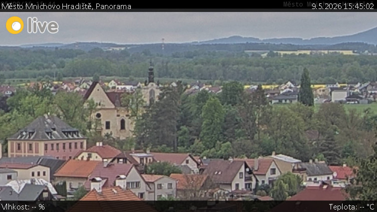 Město Mnichovo Hradiště - Panorama Mnichova Hradiště - 9.5.2026 v 15:45