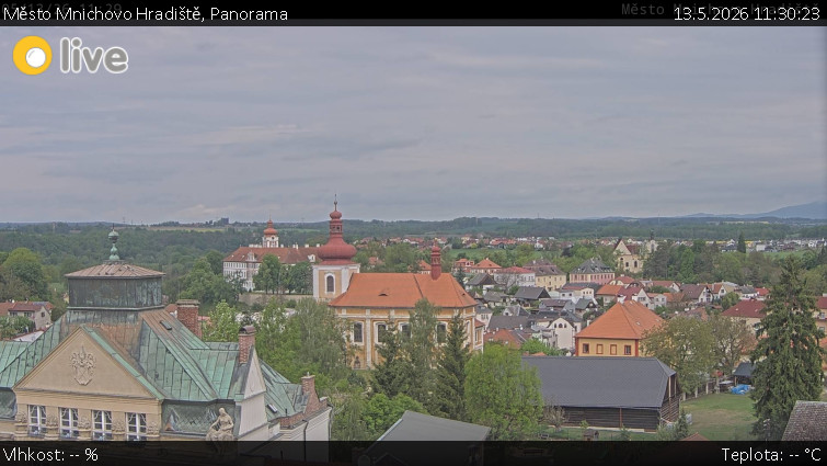 Město Mnichovo Hradiště - Panorama Mnichova Hradiště - 13.5.2026 v 11:30