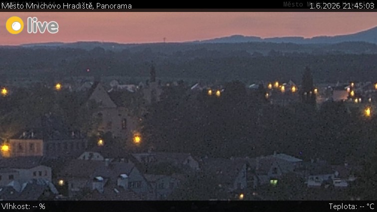 Město Mnichovo Hradiště - Panorama Mnichova Hradiště - 1.6.2026 v 21:45