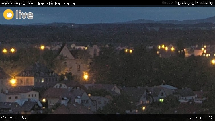 Město Mnichovo Hradiště - Panorama Mnichova Hradiště - 4.6.2026 v 21:45